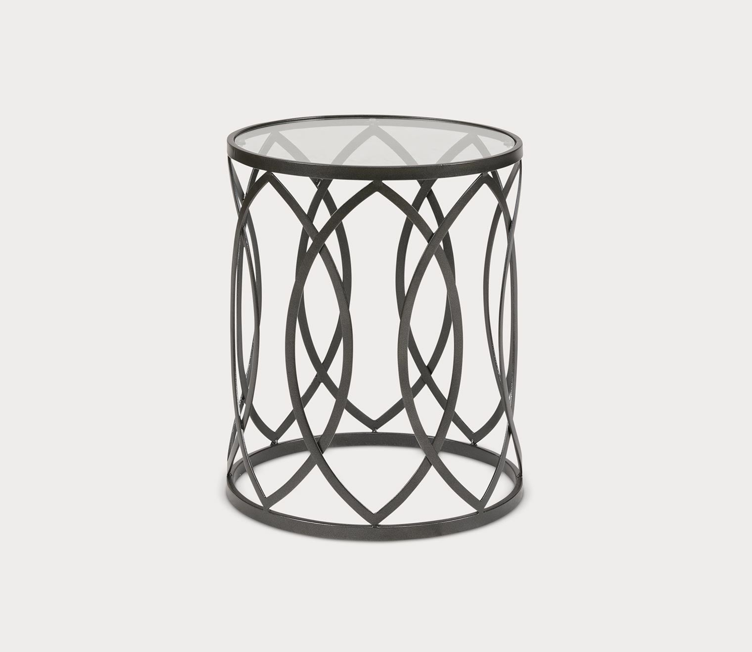 Arlo Metal Eyelet Accent Table by Madison Park