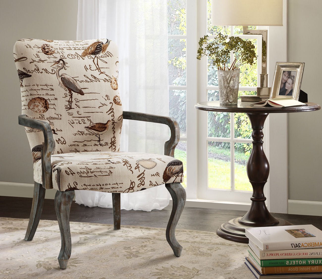 Arnau Upholstered Gooseneck Arm Chair