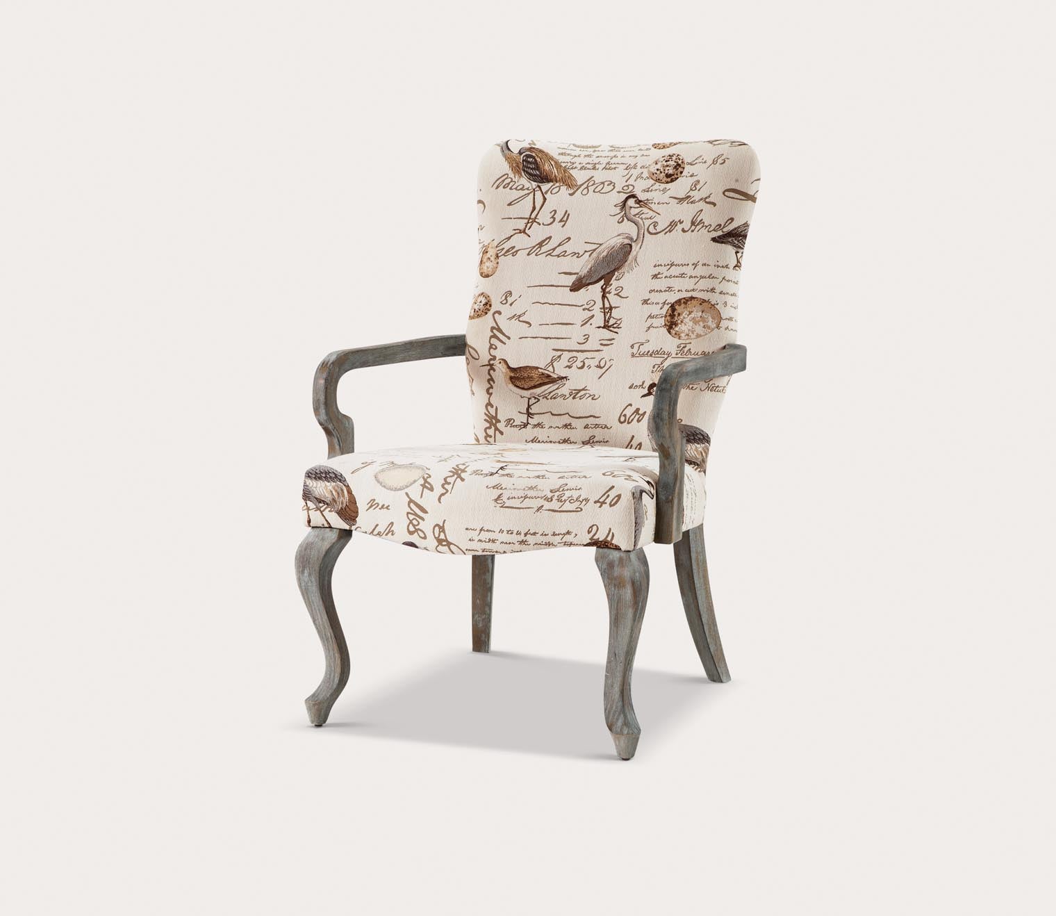 Arnau Upholstered Gooseneck Arm Chair by Madison Park