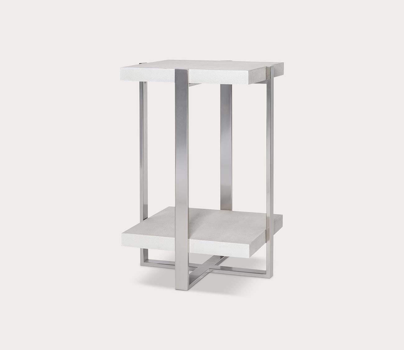 Arnaut White Accent Table by Uttermost