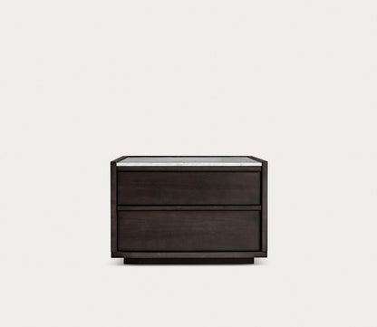 Ashcroft Acacia Wood 2-Drawer Nightstand by Moe's Furniture