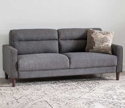 Asher Channeled Tufted Grey Fabric Sofa by Legacy Classic
