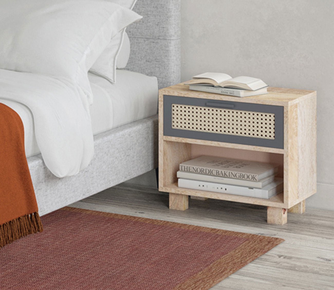 Ashton Solid Mango Wood Nightstand