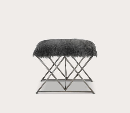 Astairess Faux Fur Small Bench by Uttermost