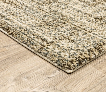 Astor Casual Abstract Beige Stripe Rug by Oriental Weavers