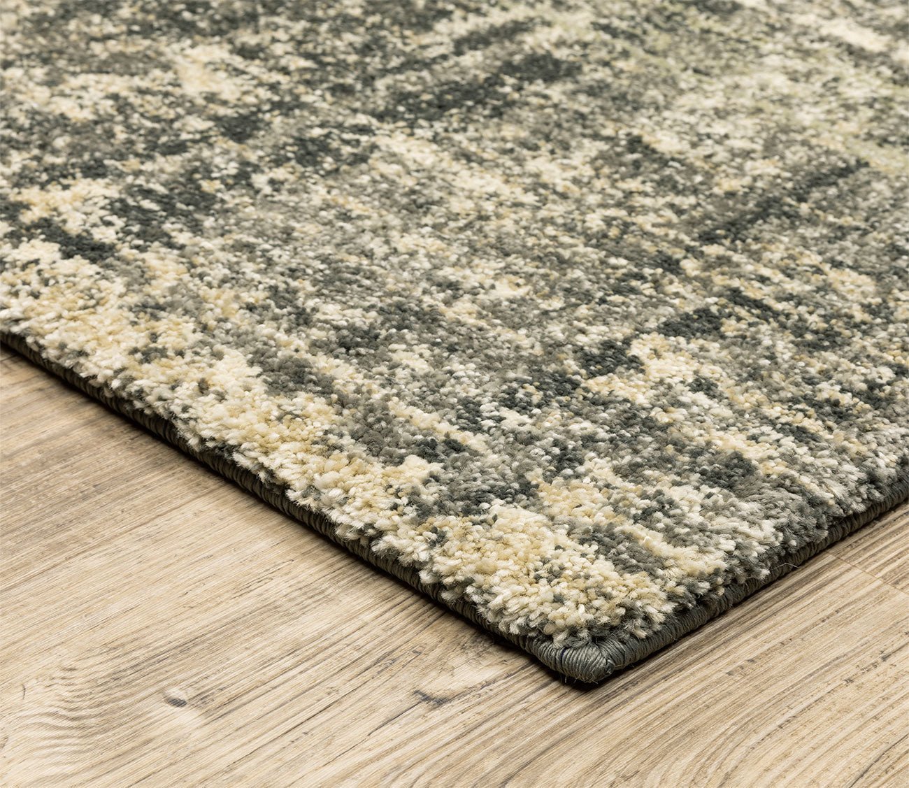 Astor Casual Charcoal Abstract Crosshatch Rug