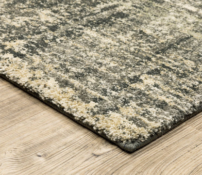 Astor Casual Charcoal Abstract Crosshatch Rug by Oriental Weavers