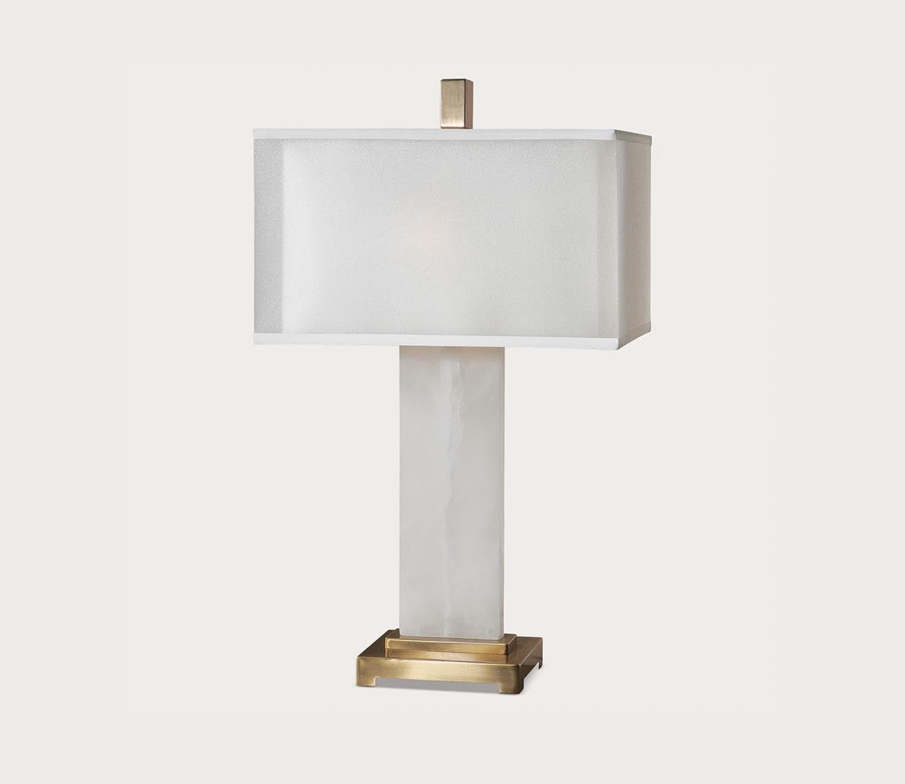 Athanas Alabaster Table Lamp by Uttermost