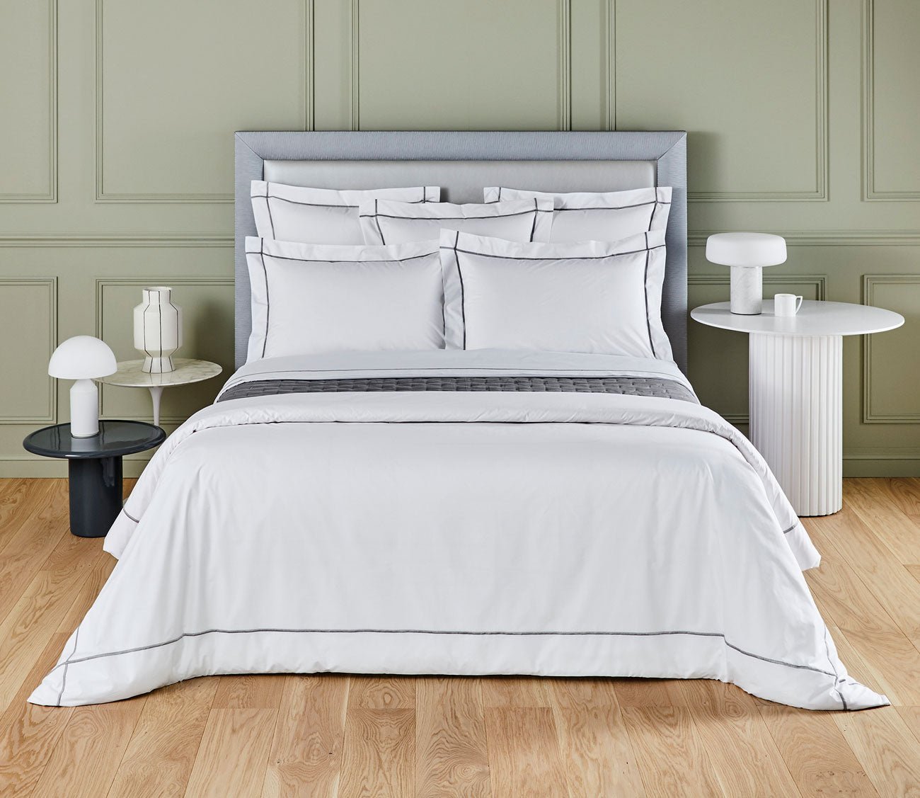 Athena Cotton Percale Duvet Cover by Yves Delorme