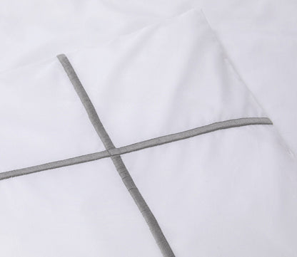 Athena Cotton Percale Duvet Cover by Yves Delorme