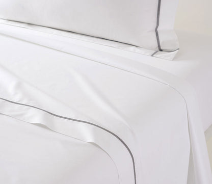 Athena Cotton Percale Flat Sheet by Yves Delorme