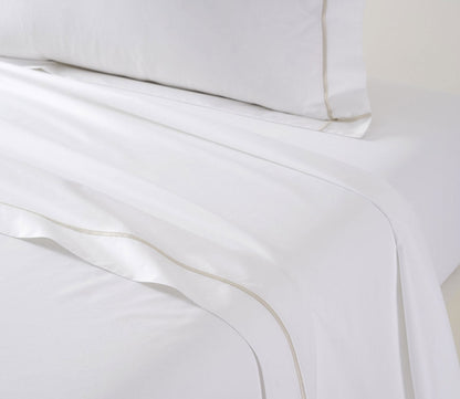 Athena Cotton Percale Flat Sheet by Yves Delorme