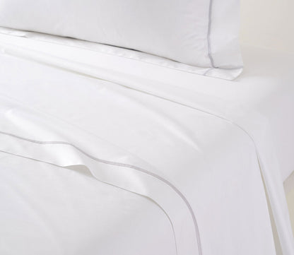 Athena Cotton Percale Flat Sheet by Yves Delorme