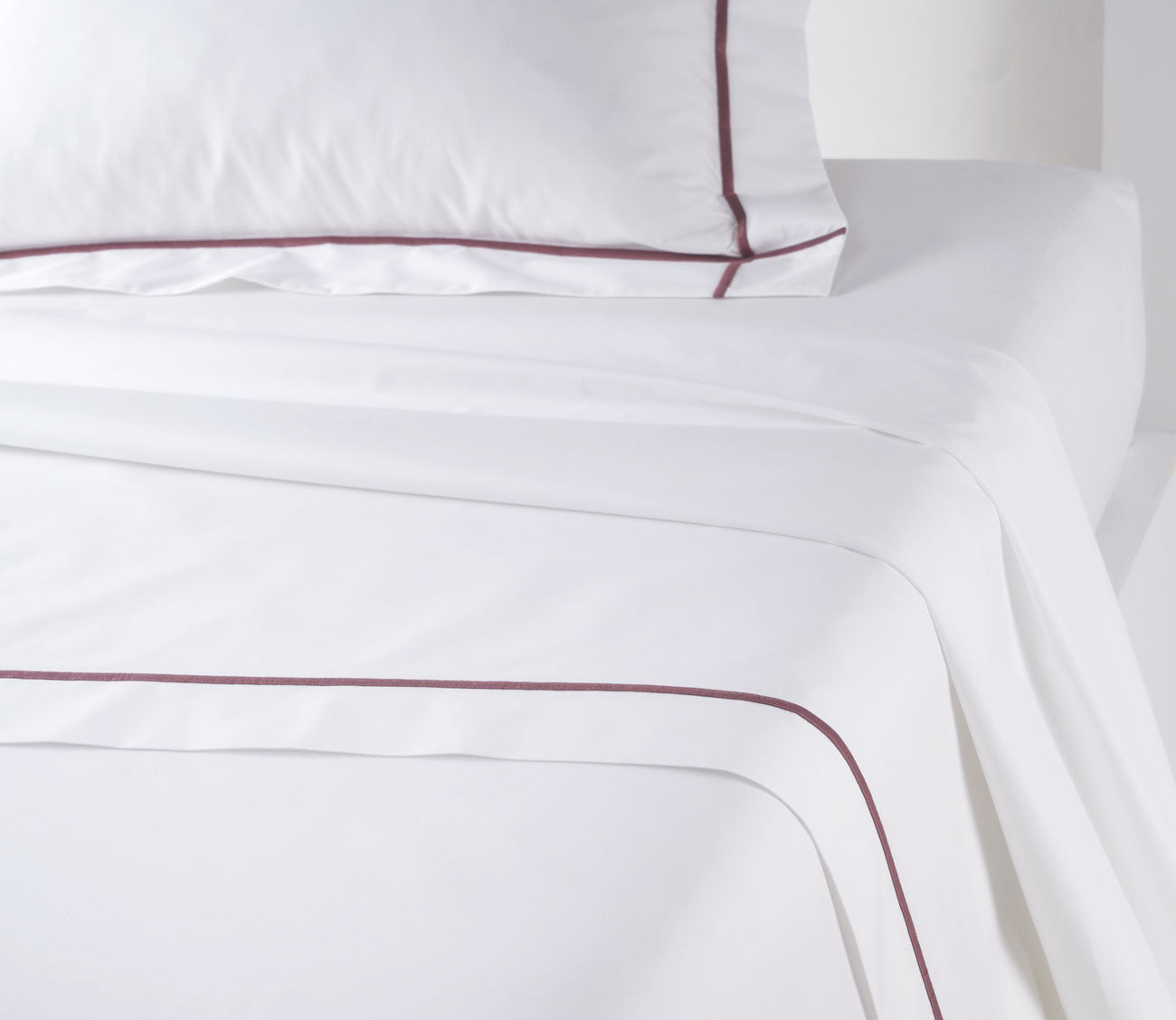 Athena Cotton Percale Flat Sheet by Yves Delorme