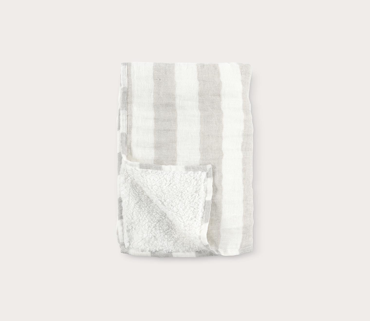 Atwater Ivory Natural Throw Blanket by Villa by Classic Home