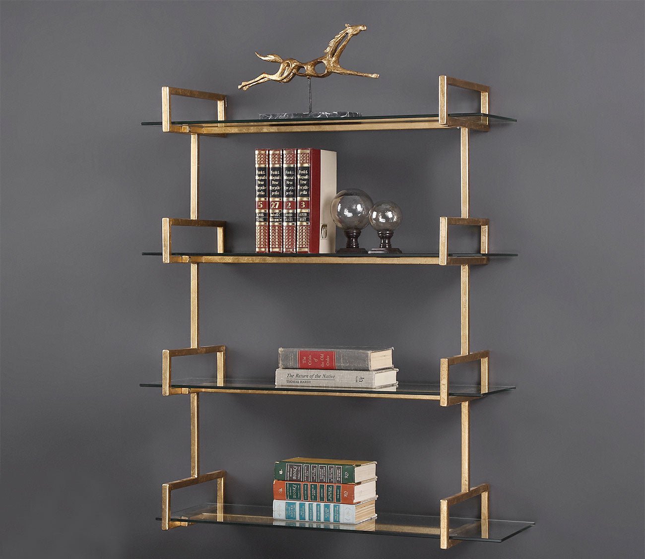 Auley Gold Wall Shelf