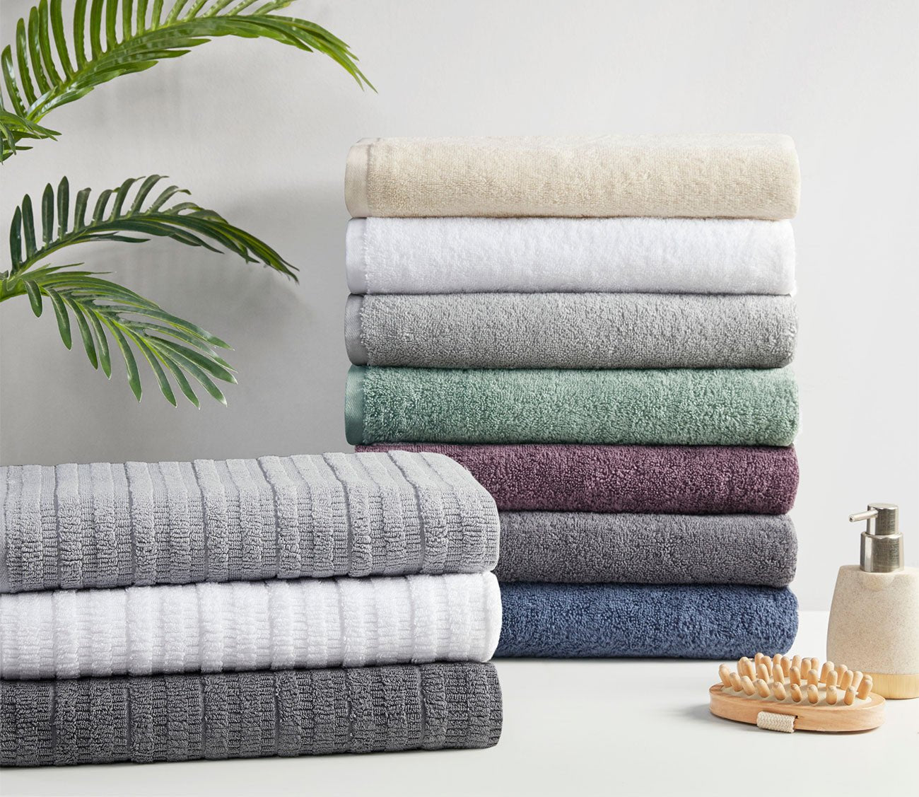 Aure 6pc Bath Towel Set by Clean Spaces