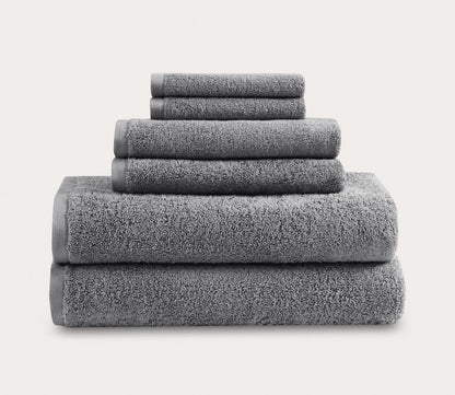 Aure 6pc Bath Towel Set by Clean Spaces