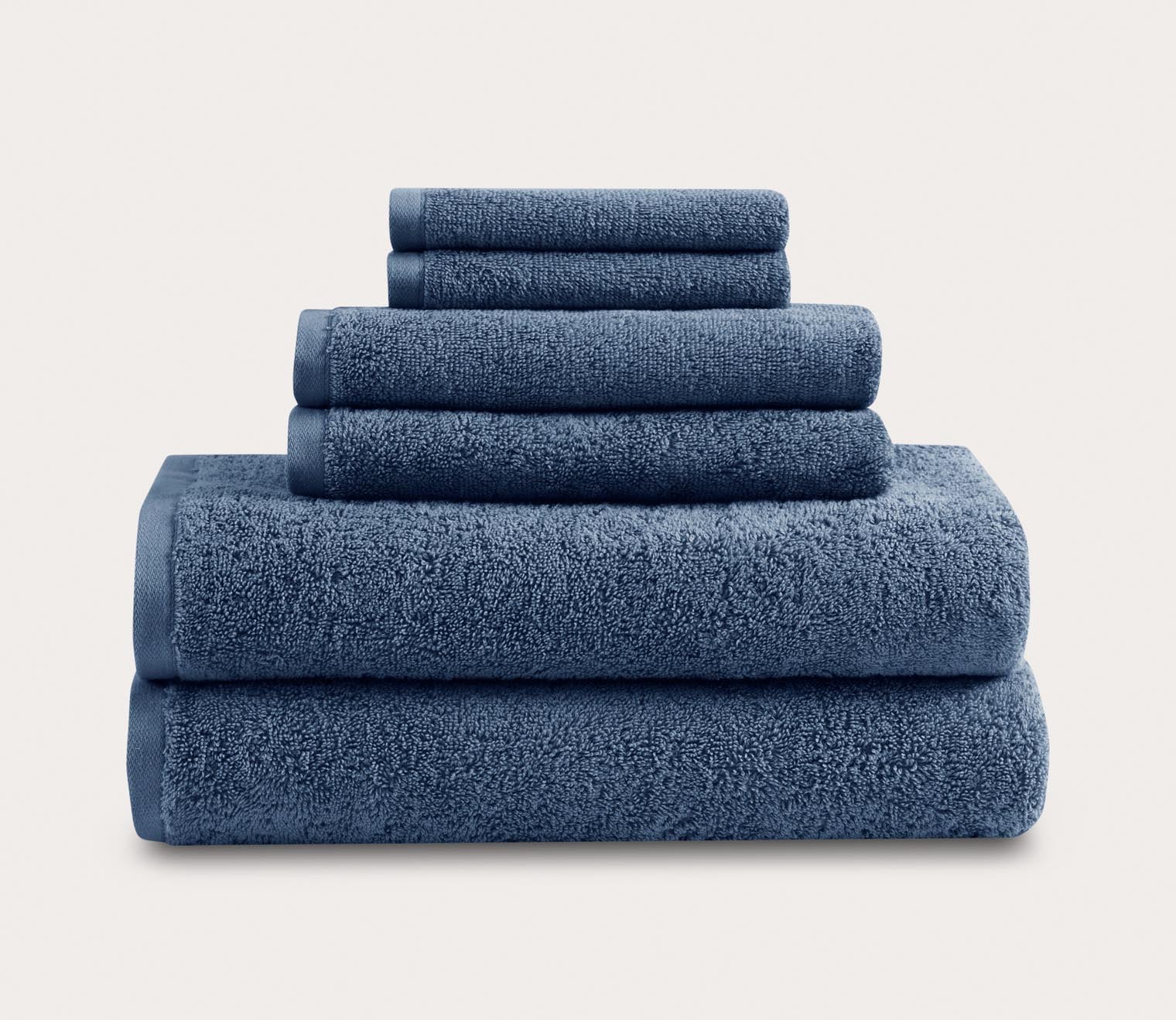 Aure 6pc Bath Towel Set by Clean Spaces