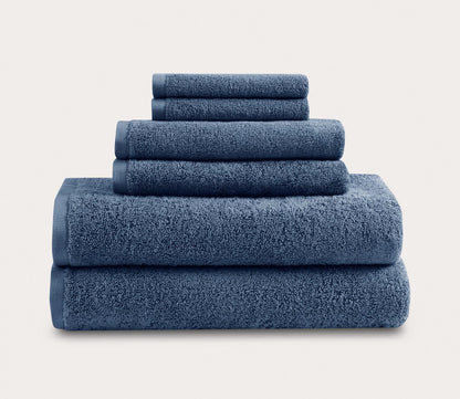Aure 6pc Bath Towel Set by Clean Spaces