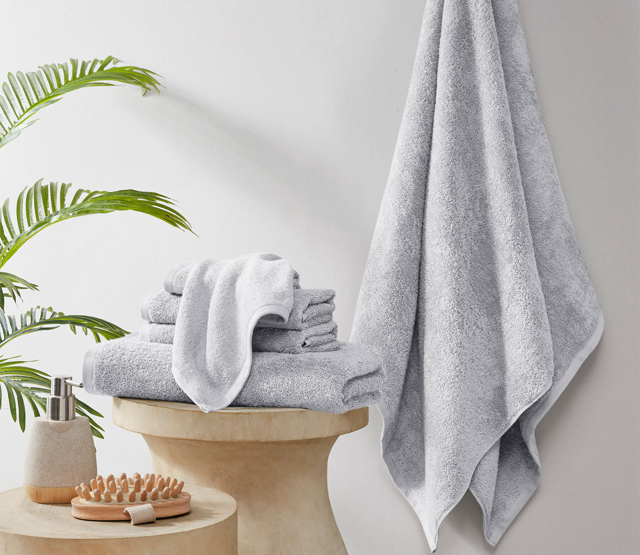 Aure 6pc Bath Towel Set by Clean Spaces