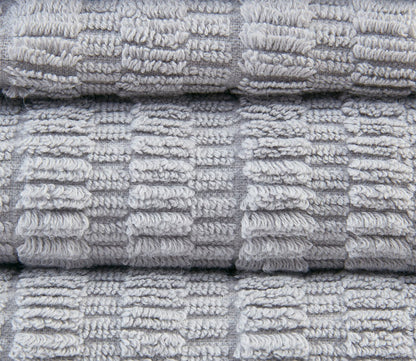 Aure 6pc Textured Bath Towel Set by Clean Spaces