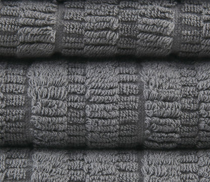Aure 6pc Textured Bath Towel Set by Clean Spaces