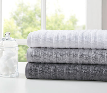 Aure 6pc Textured Bath Towel Set by Clean Spaces