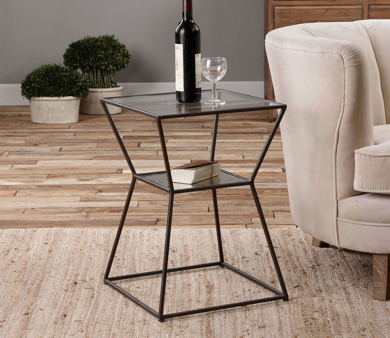 Auryon Iron Accent Table