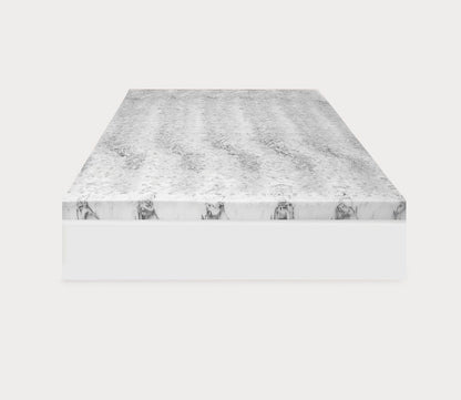 Bamboo Charcoal Infused 4-Inch Memory Foam Mattress Topper by Soft-Tex