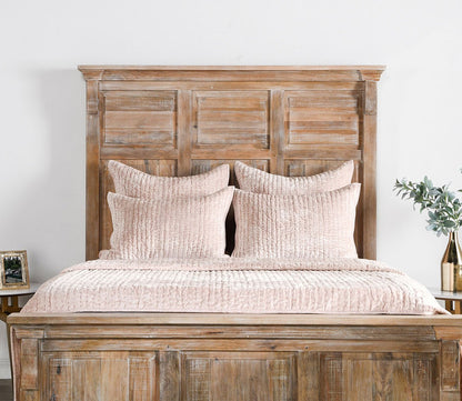 Bari Velvet Bliss Pink Quilt by Villa by Classic Home