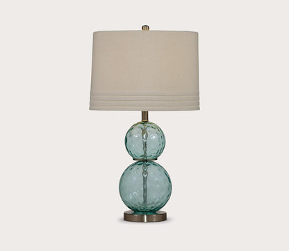 Barika Glass Table Lamp by Bassett Mirror