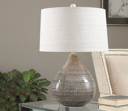 Batova Smoke Gray Table Lamp by Uttermost