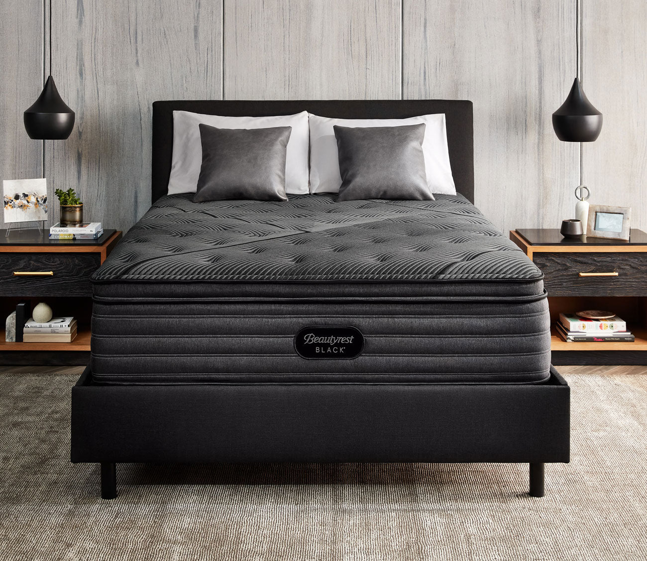 Beautyrest Black L-Class Plush Pillow Top Mattress by Simmons