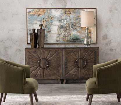 Behind The Falls Abstract Art by Uttermost