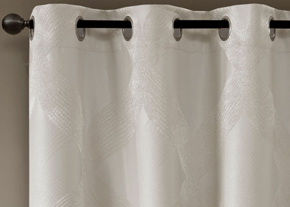 Bentley Ogee Knitted Jacquard Total Blackout Grommet Top Curtain Panel by SunSmart