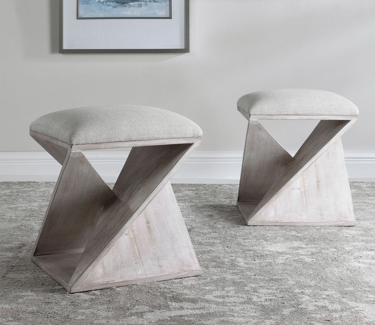 Benue Gray Ottoman
