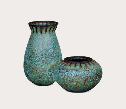 Bisbee Turquoise Vases by Uttermost