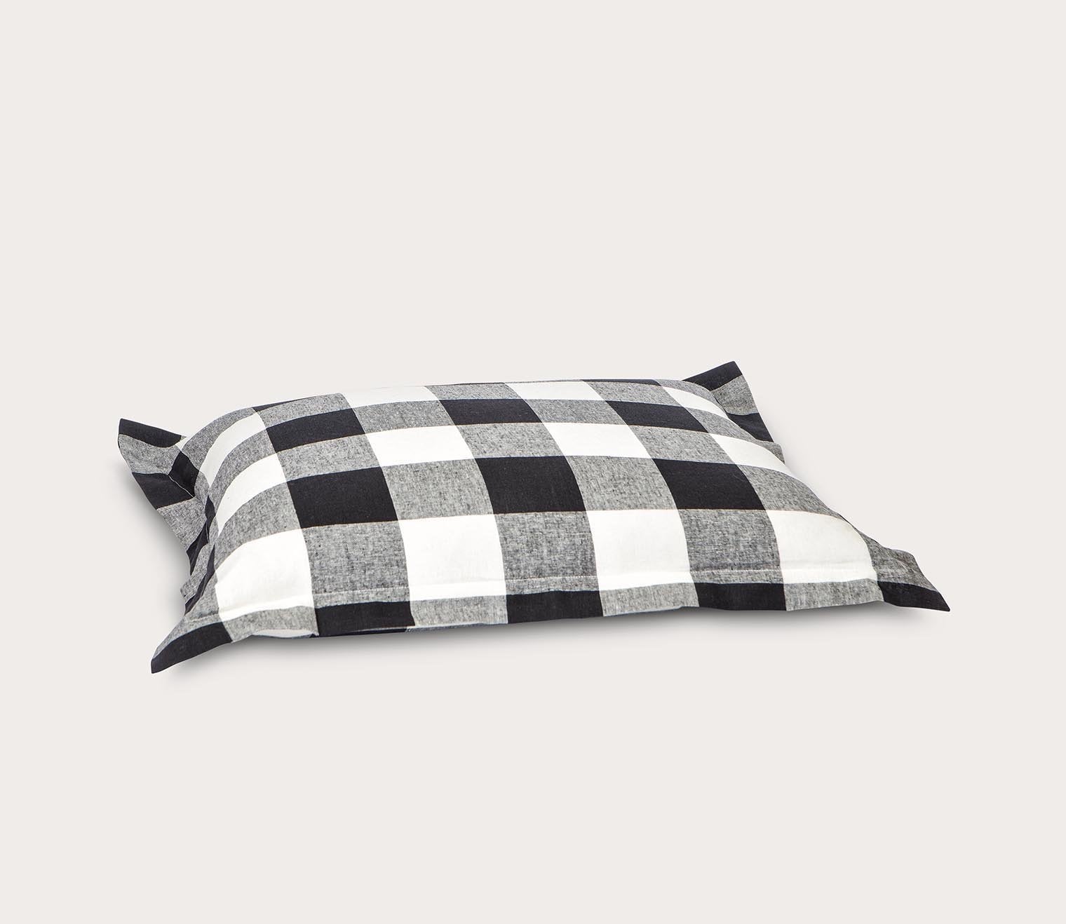 Black and White Plaid 3-Piece Duvet Cover Set by Ann Gish