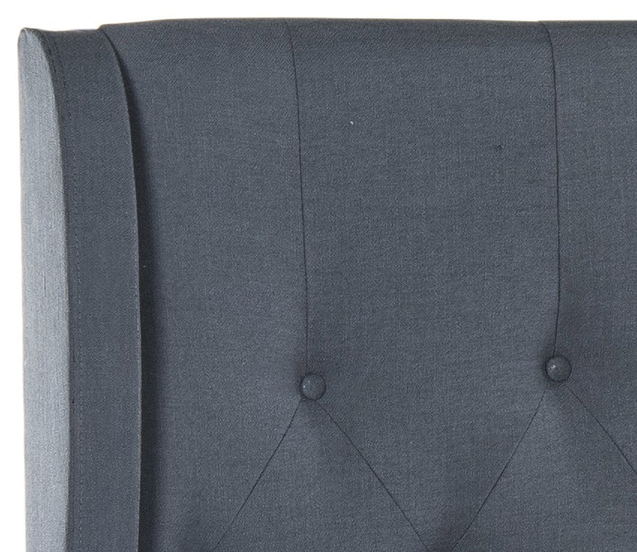 Blanchett Linen Fabric Upholstered Wingback Bed by Safavieh