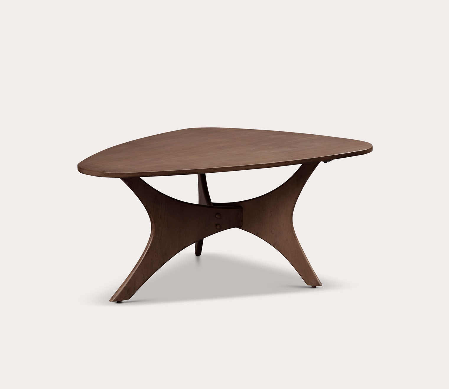 Blaze Triangle Wood Coffee Table by INK + IVY