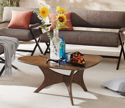 Blaze Triangle Wood Coffee Table by INK + IVY
