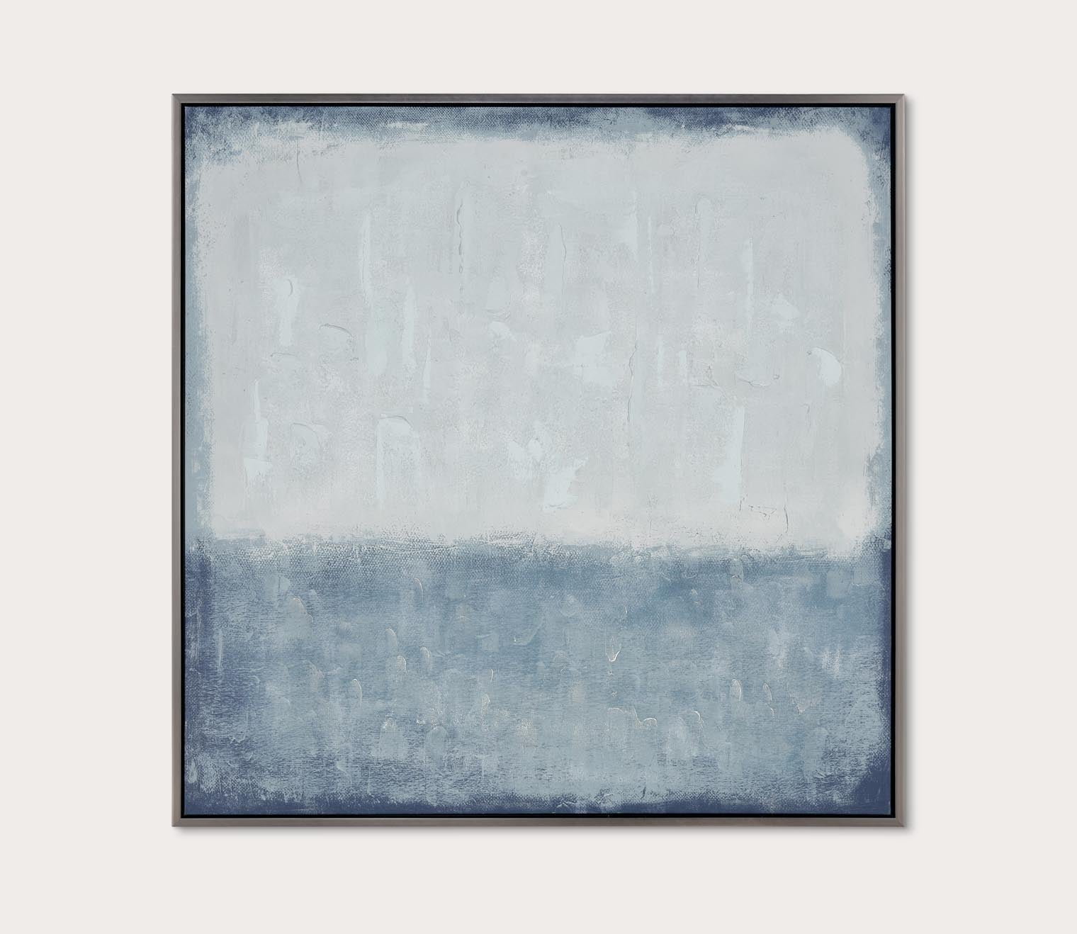 Blue Colorfield Abstract Framed Wall Art