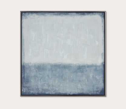 Blue Colorfield Abstract Framed Wall Art by Elk Home