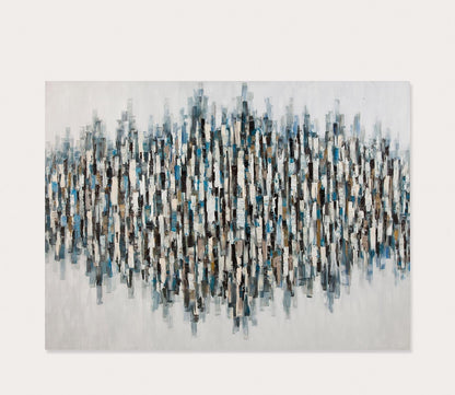 Blue Lines Wall Art by Bassett Mirror