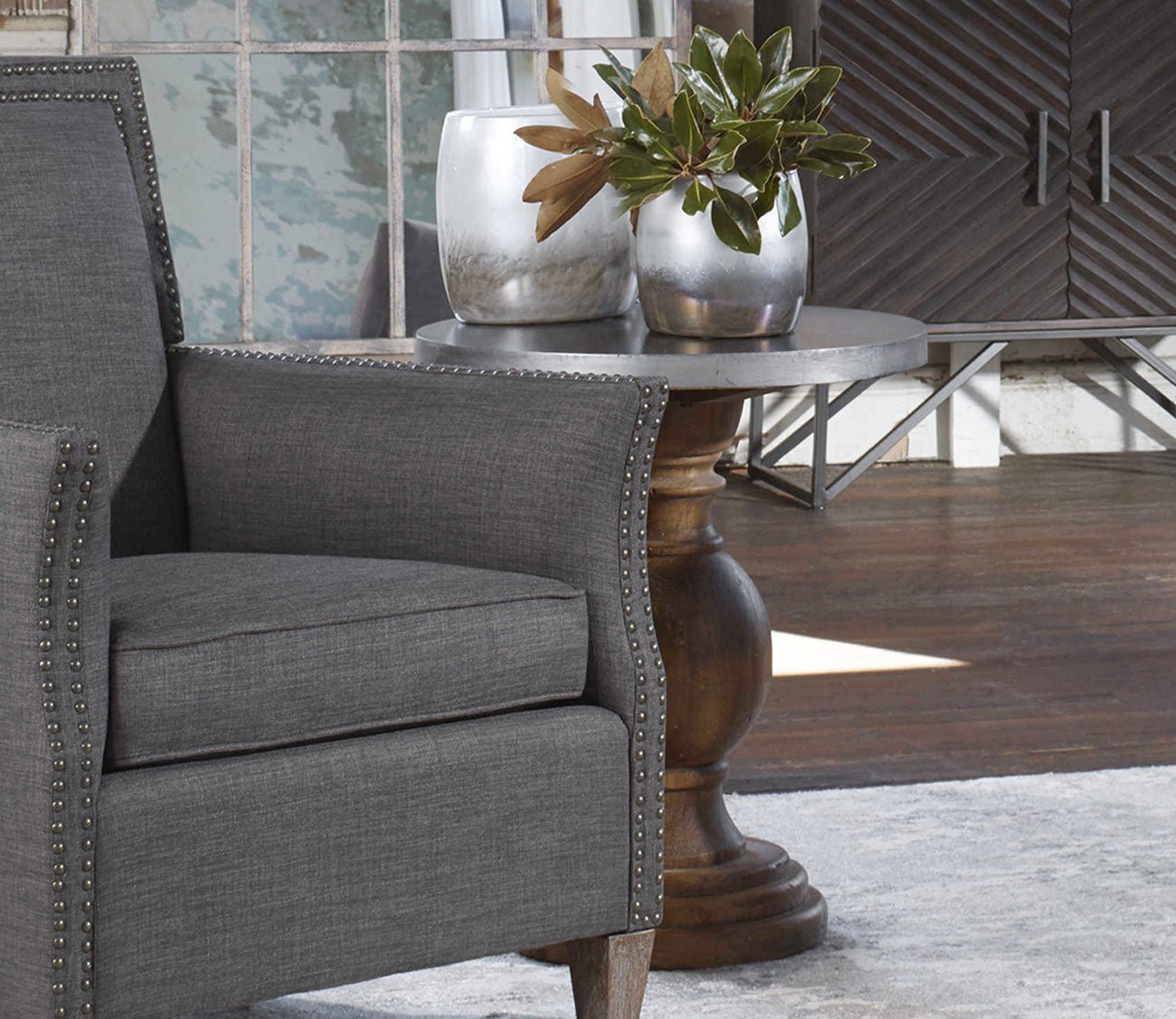 Blythe Wooden Side Table by Uttermost
