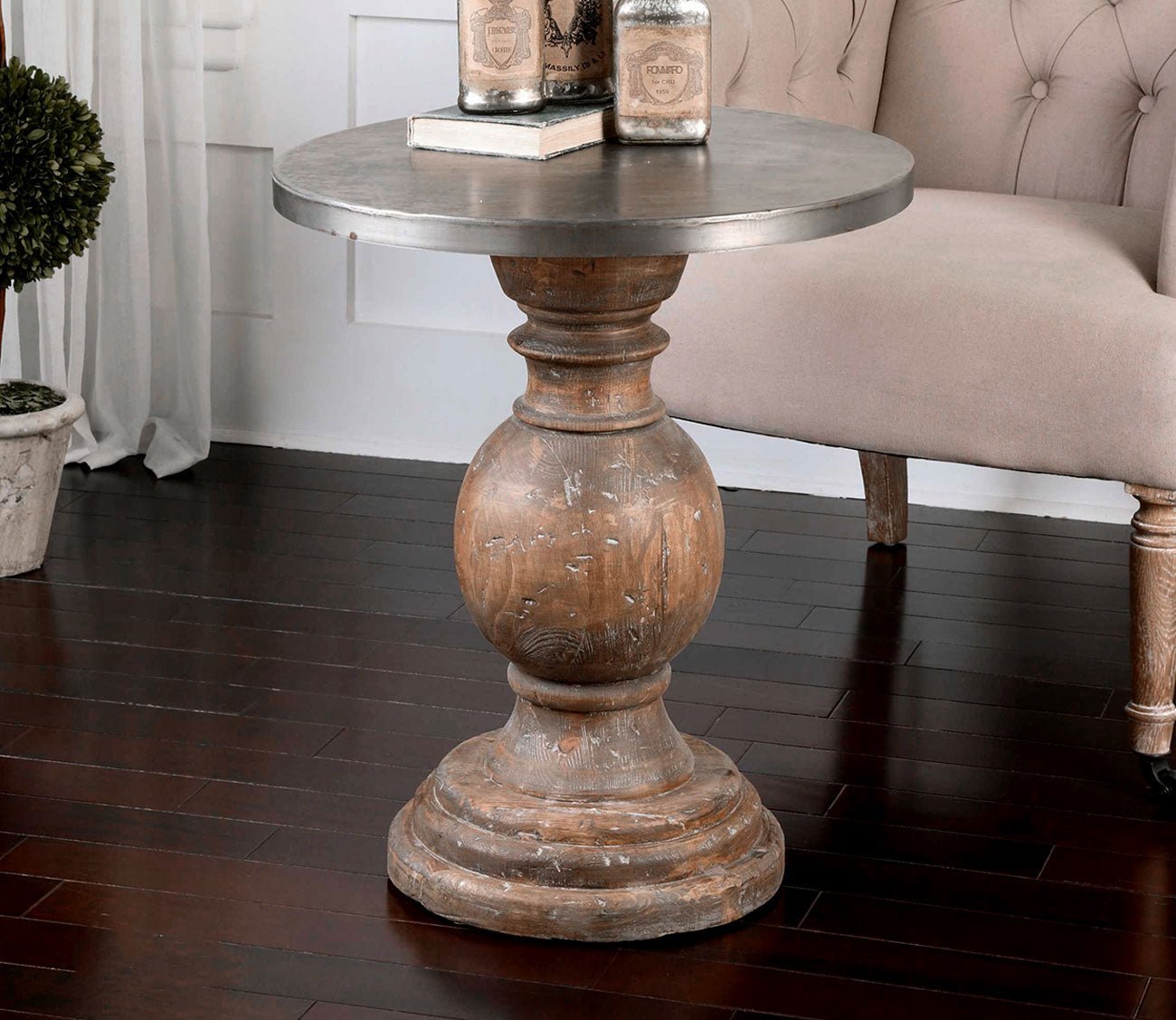 Blythe Wooden Side Table by Uttermost