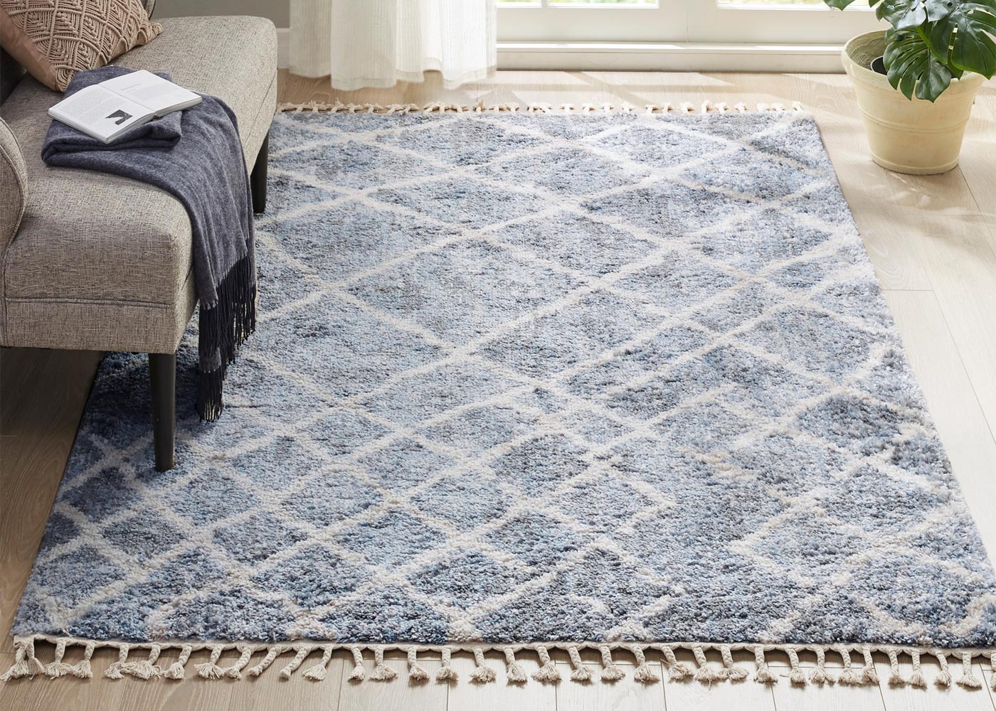 Bolton Vigo Moroccan Shag Area Rug