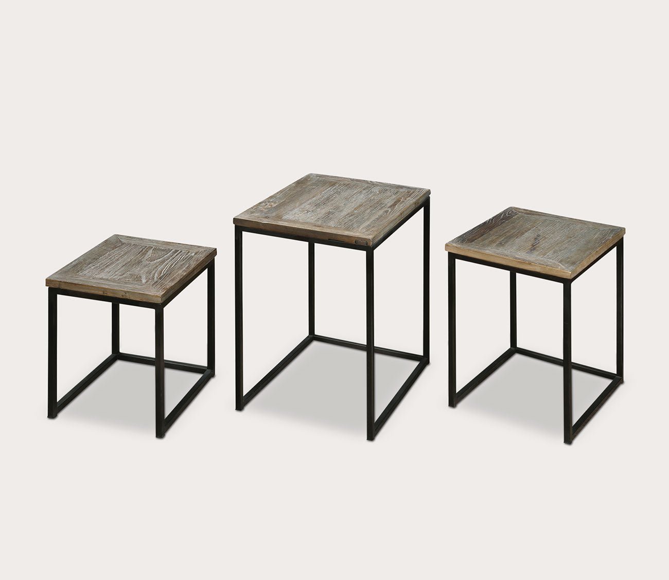 Bomani Wood Nesting Tables Set of 3 by Uttermost