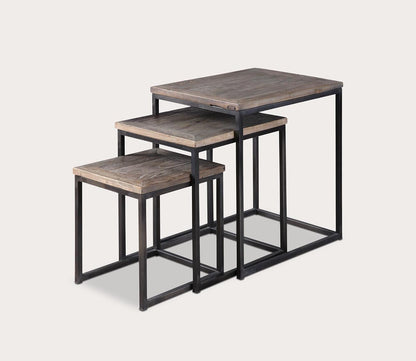 Bomani Wood Nesting Tables Set of 3 by Uttermost